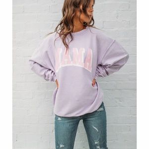NWT Mama lilac sweatshirt oversized